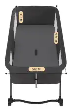 Luna Portable Compact Folding Baby Bassinet with Canopy and Locking Wheels - Image 8