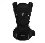 Ergonomic Multi-Function Baby Carrier with Hip Seat | 0-36 Months - BLACK - Image 7