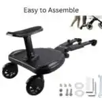 Universal Stroller Ride-On Board with Seat and Strap Holder - Image 6