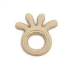 Soft Silicone & Wood Teether Toy – Pink or Green - Image 7