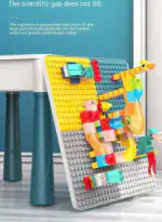 Versatile Children’s Play Activity Table with Chair and Building Blocks - Image 16