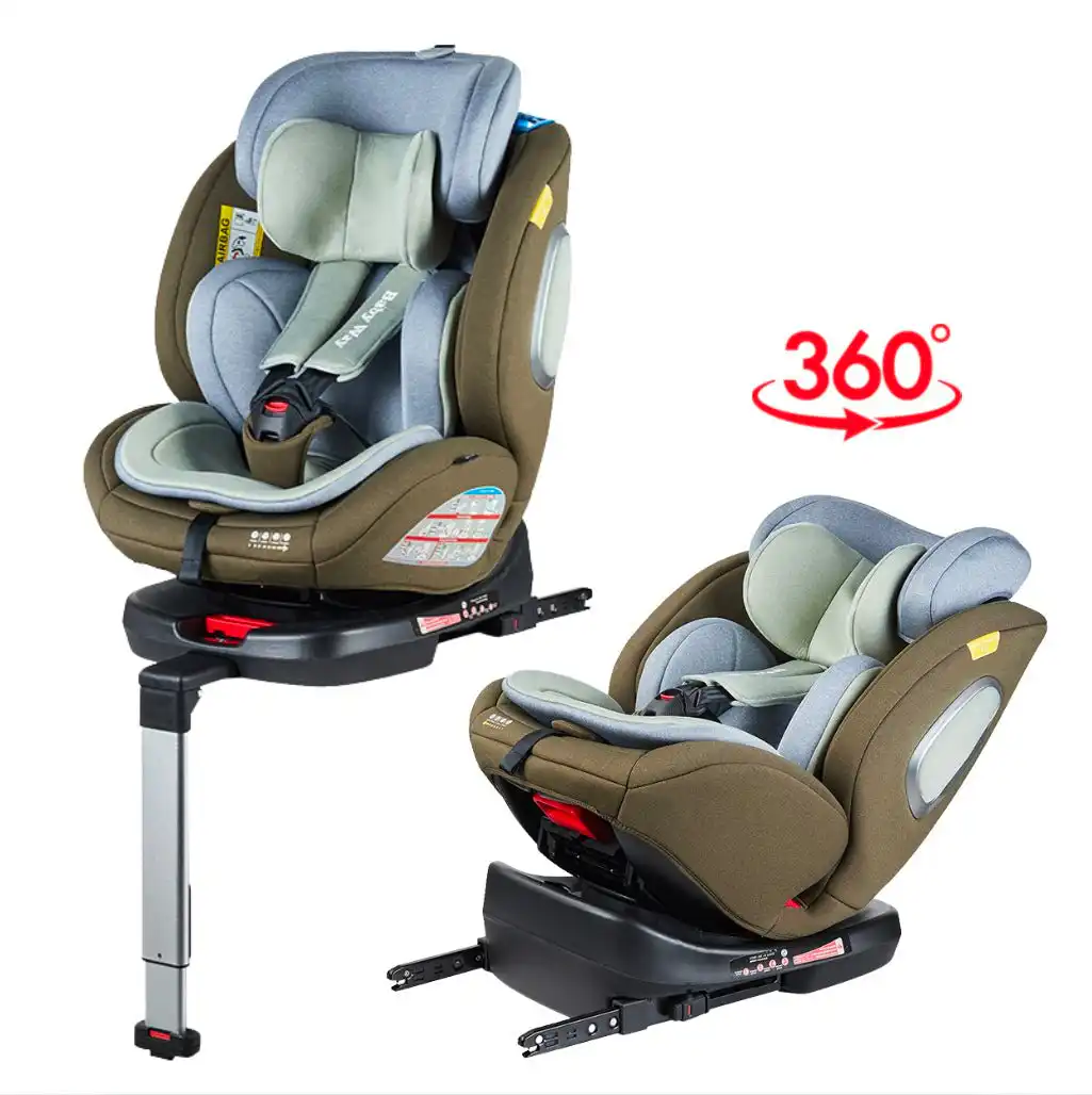 70802BD1-6764-405E-9A9E-DE5A00517EC6 SafeGuard 360 Rotating and Convertible Car Seat with ISOFIX for All Ages - SAGE - Image 1