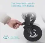 SALE! Multifunctional 3 in 1 Stroller + Bassinet + Capsule and Base - BLACK - Image 14