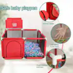 Multifunctional Baby Play Pen with Basketball Hoop - Image 6