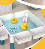 Versatile Children’s Play Activity Table with Chair and Building Blocks - Image 10