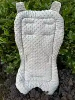 Universal Plush Baby Stroller Liner with Anti-Slip Back - GREY - Image 8