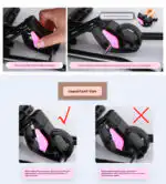 Portable Soothing Bouncer Baby Rocker Chair - GREY - Image 6