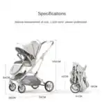 The Flex Black: 2 in 1 Stroller + Open Bassinet - Image 21