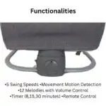 The Muve Electric Rocker Swinging Bouncer with Melodies and Recline - Image 8