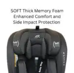 All-Rider Charcoal 360 Rotating Convertible iSize Car Seat with ISOFIX and Top Tether - Image 6