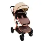 The Mint - 2 in 1 High View Reversible bassinet Stroller for 0-3 years KHAKI - Image 12