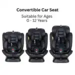 GrowSwitch iSize Convertible Car Seat for 0-12 years - RED - Image 7