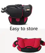 The Racer Black - Car Seat Booster with Adjustable Headrest - Image 8