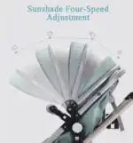 SALE! Multifunctional 3 in 1 Stroller + Bassinet + Capsule and Base - BLACK - Image 16