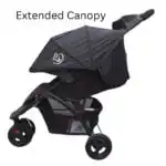 3 Wheel Adventure Stroller and Capsule Combo + Food Tray + Parents Tray - Image 8