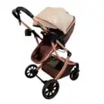 The Mint - 2 in 1 High View Reversible bassinet Stroller for 0-3 years KHAKI - Image 11