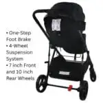 Crown Z - Premium Travel System - Reversible Bassinet Stroller + i-Size Reclining Capsule - Image 8