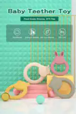 Bunny Silicone Teether – Soft, Safe & Adorable - Image 6