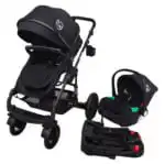 Ultra – 3 in 1 Stroller + Bassinet + Capsule Combo with Sunshade Sets and Food Tray - Black - Image 10