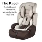 Preorder - The Racer Blue - Car Seat Booster with Adjustable Headrest - Image 21