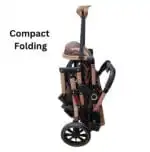 Gold Series Red 3-in-1 Stroller, Bassinet, and Capsule Combo with Food Tray - Image 7