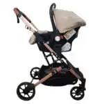 The Flex Beige: 3 in 1 Stroller, Open Bassinet, and Capsule Car Seat Combo with Sunshade Cover Sets - Image 15