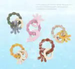 Soft Silicone & Wood Teether Toy – Pink or Green - Image 8