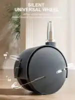 Luna Portable Compact Folding Baby Bassinet with Canopy and Locking Wheels - Image 6