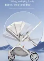 The Flex Black: 2 in 1 Stroller + Open Bassinet - Image 8