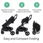 Evolve - 3 in 1 Stroller + Bassinet + i-Size Capsule Car Seat Travel System with Mattress, Food Tray + GREY SKIN - Image 12