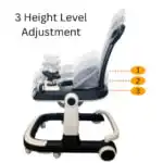 Roadster 3 in 1 Baby Walker with Activity Toy Bar and Parent Push Handle - BLACK - Image 6