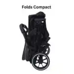 Preorder - Gold Series 3-in-1 Travel System - Bassinet + Stroller + Capsule with Food Tray - Grey/Black - Image 10