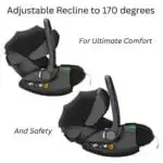 Crown Z - Premium Travel System - Reversible Bassinet Stroller + i-Size Reclining Capsule - Image 10