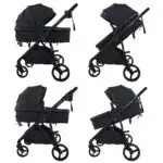 Crown Z - Premium Travel System - Reversible Bassinet Stroller + iSize Reclining Capsule + 360 Rotating Isofix Base - Image 17