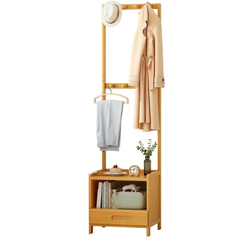 Bamboo Clothes Rack Stand