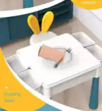 Versatile Children’s Play Activity Table with Chair and Building Blocks - Image 9