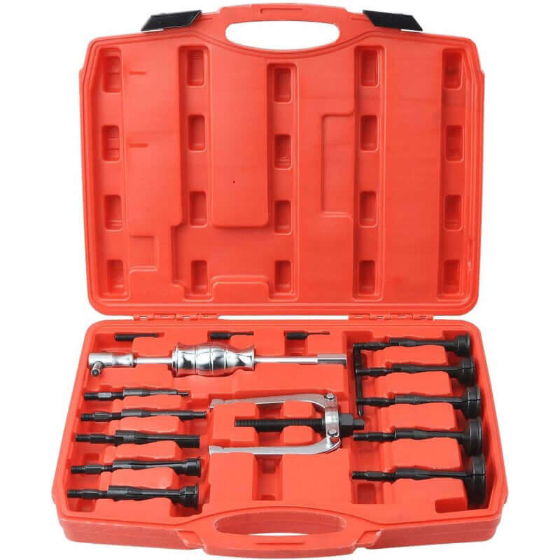 16Pcs Bearing Extractor Blind Hole Inner Internal Bushes Puller Set