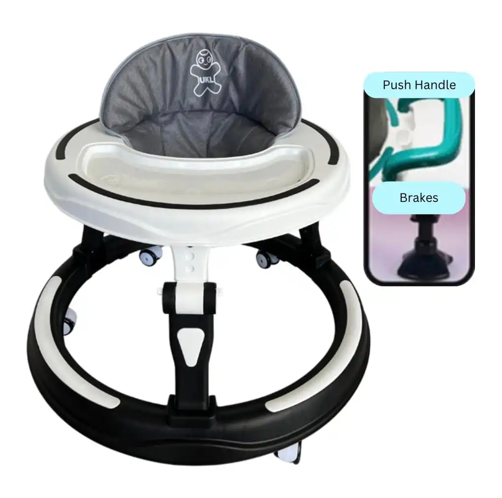 Baby_Walker_with_push_handle Deluxe Adjustable Baby Walker with Push Handle and Stationary Stand - Image 1