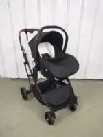 The Flex Black: 3 in 1 Stroller, Open Bassinet, and Capsule with Base Combo - Image 19