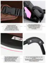 Portable Soothing Bouncer Baby Rocker Chair - GREY - Image 9