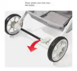 The Flex Beige: 3 in 1 Stroller, Open Bassinet, and Capsule Car Seat Combo with Sunshade Cover Sets - Image 24