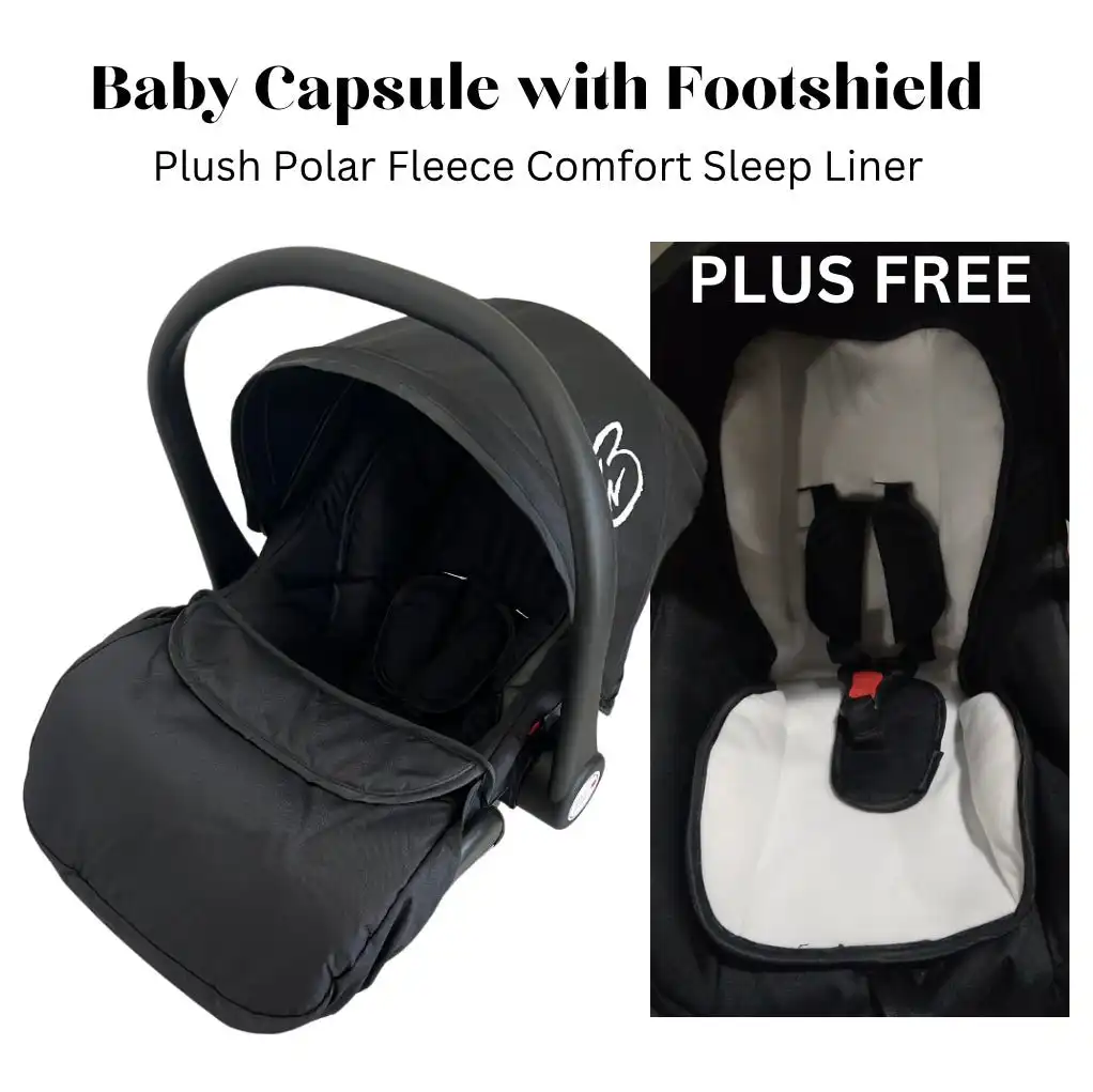 C7ADB5E0-D1F6-4D8B-B610-E73FDC21AB8C Baby Capsule with Foot shield - Plush Comfort Liner - Image 1