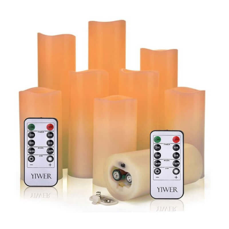 Flameless Candles Battery Operated With Remote