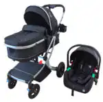 Legacy Travel System - Stroller + Bassinet + Capsule with Mattress and Food Tray - Grey Skin - Image 13