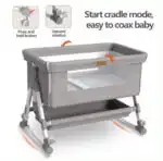 Baby Multifunctional Co-Sleeper Bed and Changing Table - GREY - Image 18