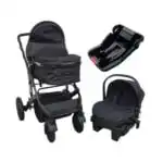 Boss Black - Ultimate 3 in 1 Multifunctional Stroller Buggy + Bassinet + Capsule and Base - Image 11
