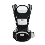 Ergonomic Multi-Function Baby Carrier with Hip Seat | 0-36 Months - BLACK - Image 8