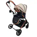 The Flex Beige: 3 in 1 Stroller, Open Bassinet, and Capsule Car Seat Combo with Sunshade Cover Sets - Image 13