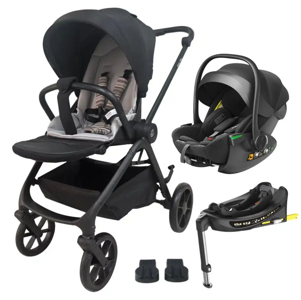 DA30A0C7-0178-4A9E-A41D-F4E229EE7A15 Crown Y Luxury Travel System - Reversible Stroller + Reclining i-Size Capsule + Rotating ISOFIX Base - Image 1