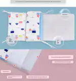 Multifunctional Co-Sleeper Bassinet Bed + Mattress + Changing Table - BLUE - Image 11